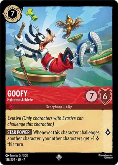 Goofy Extreme Athlete 139/204 Archazia's Island Lorcana card