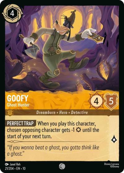 Goofy Ghost Hunter 21/204 Whispers in the Well Lorcana card