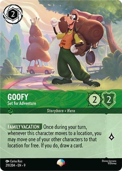 Goofy Set for Adventure Epic 211/204 Fabled Lorcana card