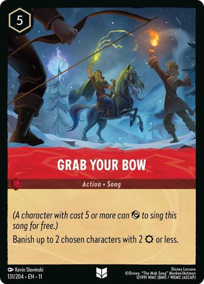 Grab Your Bow 131/204 Winterspell Lorcana card