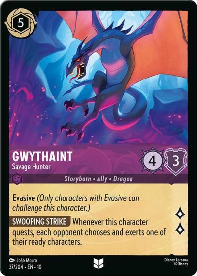 Gwythaint Savage Hunter 37/204 Whispers in the Well Lorcana card