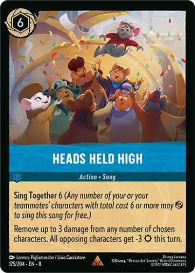 Heads Held High 175/204 Reign of Jafar Lorcana card
