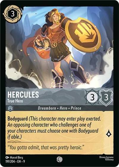 Hercules True Hero 191/204 Fabled Lorcana card