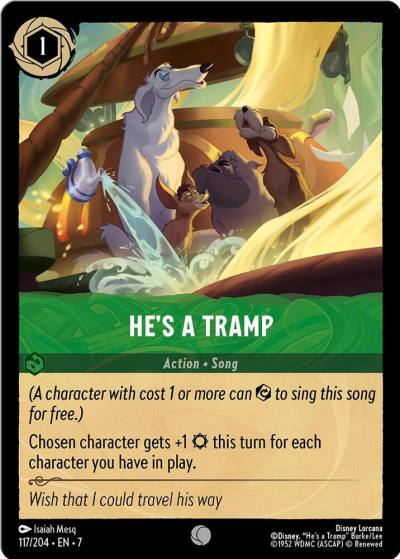 Hes a Tramp 117/204 Archazia's Island Lorcana card