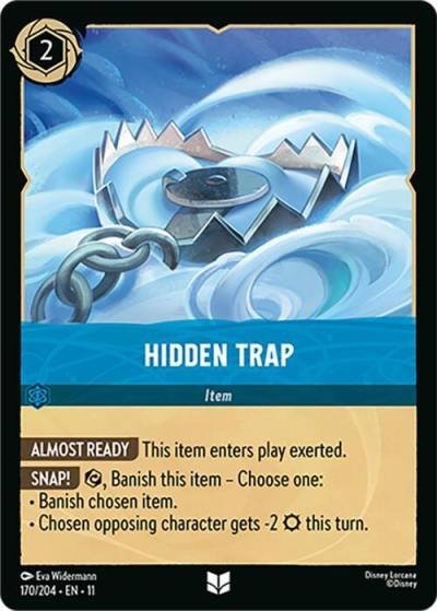 Hidden Trap 170/204 Winterspell Lorcana card