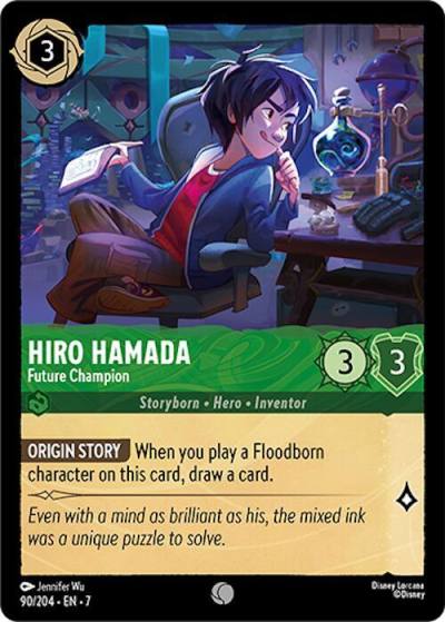 Hiro Hamada Future Champion 90/204 Archazia's Island Lorcana card