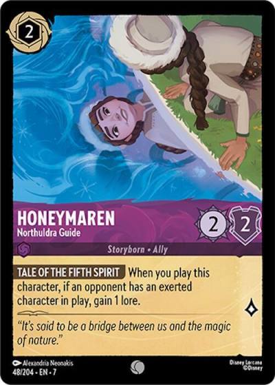 Honeymaren Northuldra Guide 48/204 Archazia's Island Lorcana card