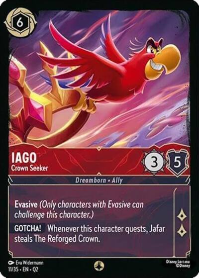 Iago Crown Seeker 11/35 Illumineer's Quest: Palace Heist Lorcana card