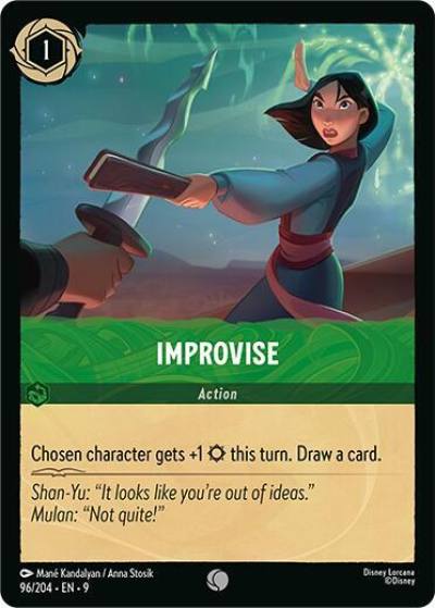 Improvise 96/204 Fabled Lorcana card