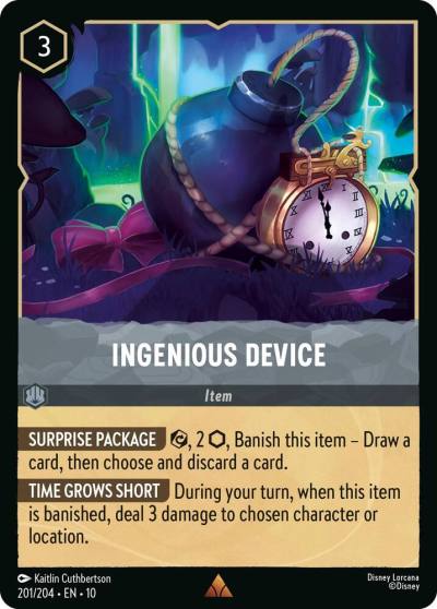 Ingenious Device 201/204 Whispers in the Well Lorcana card