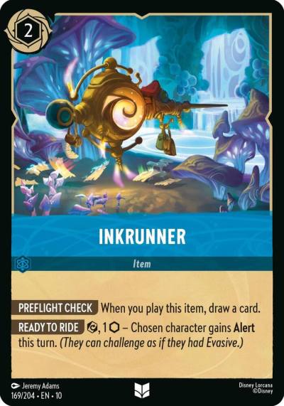Inkrunner 169/204 Whispers in the Well Lorcana card