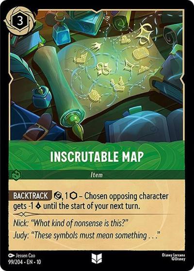 Inscrutable Map 99/204 Whispers in the Well Lorcana card