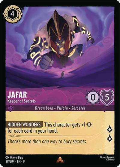 Jafar Keeper of Secrets 38/204 Fabled Lorcana card