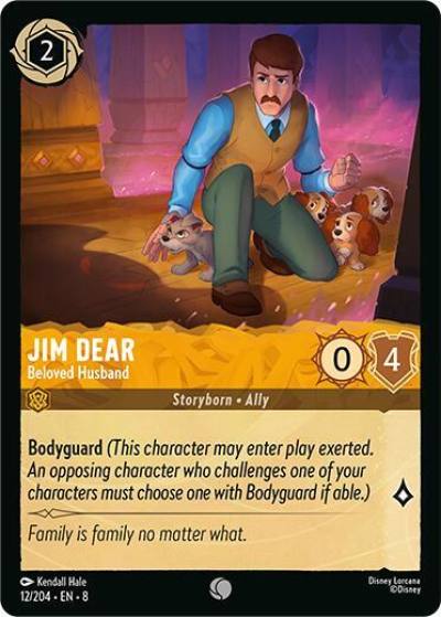 Jim Dear Beloved Husband 12/204 Reign of Jafar Lorcana card
