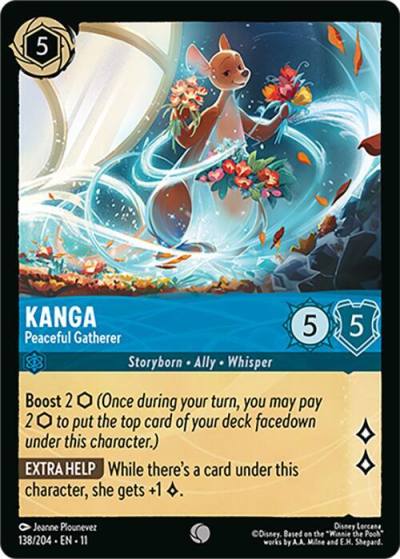 Kanga Peaceful Gatherer 138/204 Winterspell Lorcana card