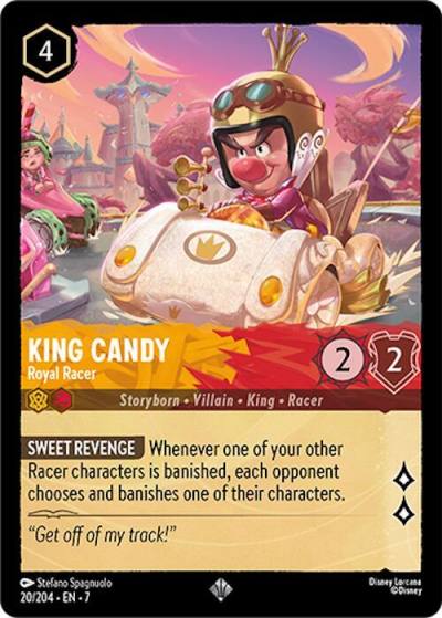 King Candy Royal Racer 20/204 Archazia's Island Lorcana card