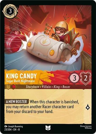 King Candy Sugar Rush Nightmare 23/204 Reign of Jafar Lorcana card