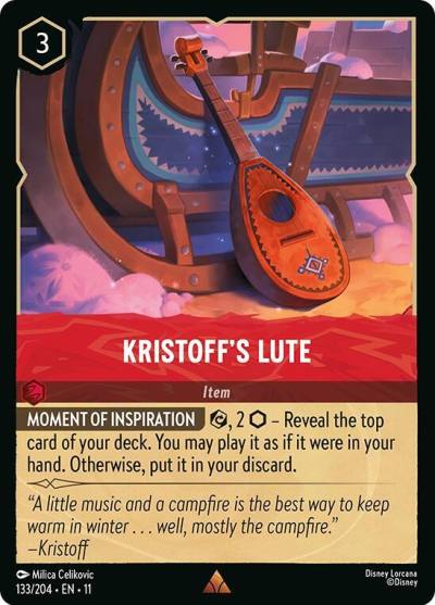 Kristoffs Lute 133/204 Winterspell Lorcana card