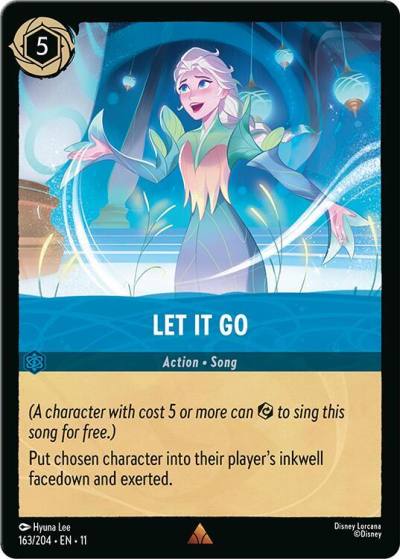 Let It Go 163/204 Winterspell Lorcana card
