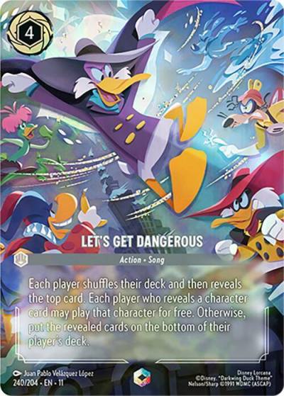 Lets Get Dangerous Enchanted 240/204 Winterspell Lorcana card