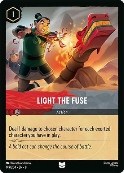 Light the Fuse 149/204 Reign of Jafar Lorcana card