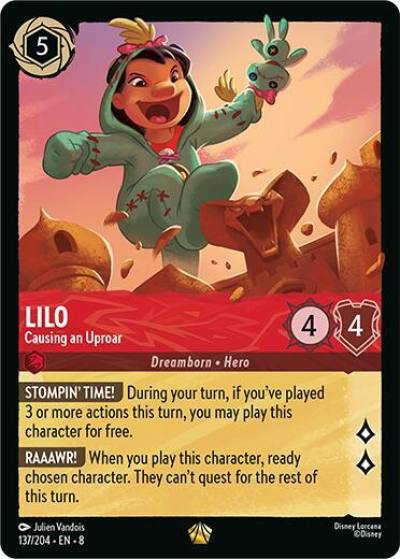 Lilo Causing an Uproar 137/204 Reign of Jafar Lorcana card