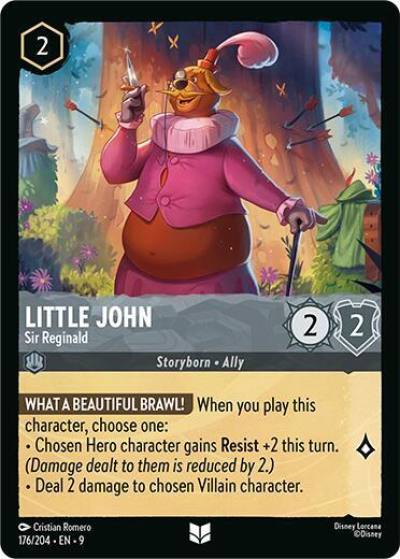 Little John Sir Reginald 176/204 Fabled Lorcana card