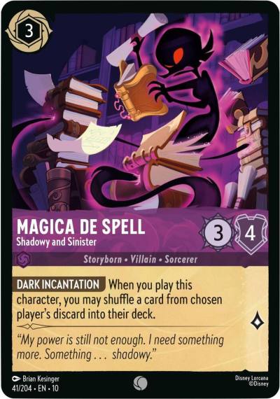 Magica De Spell Shadowy and Sinister 41/204 Whispers in the Well Lorcana card