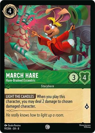 March Hare Hare Brained Eccentric 91/204 Reign of Jafar Lorcana card
