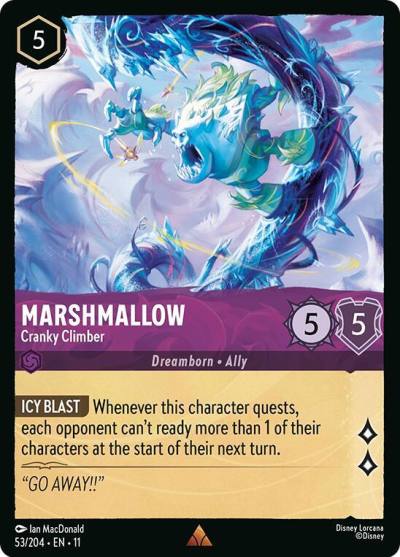 Marshmallow Cranky Climber 53/204 Winterspell Lorcana card