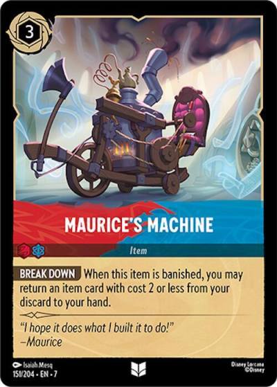 Maurices Machine 151/204 Archazia's Island Lorcana card