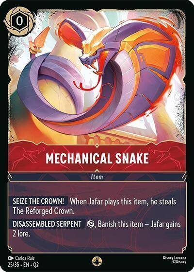Mechanical Snake 25/35 Illumineer's Quest: Palace Heist Lorcana card