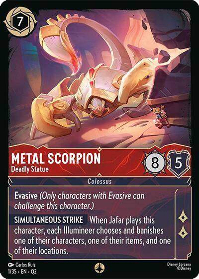 Metal Scorpion Deadly Statue 1/35 Illumineer's Quest: Palace Heist Lorcana card