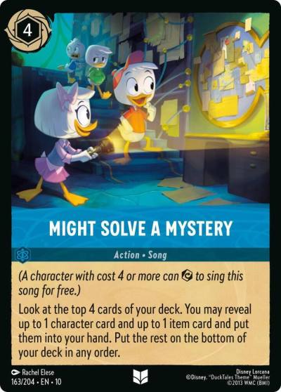 Might Solve a Mystery 163/204 Whispers in the Well Lorcana card