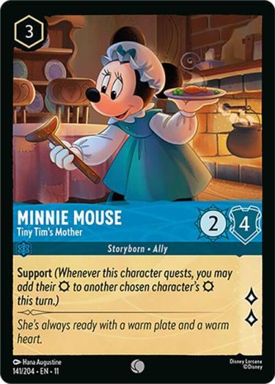 Minnie Mouse Tiny Tims Mother 141/204 Winterspell Lorcana card
