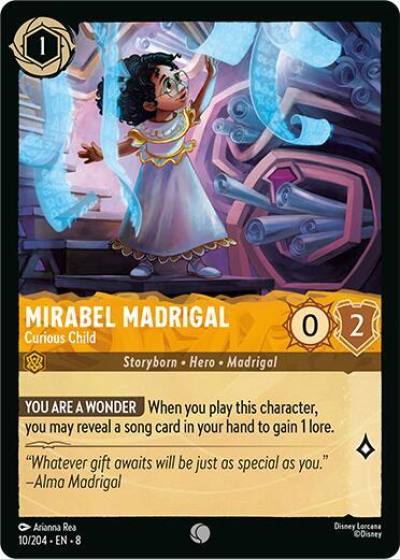 Mirabel Madrigal Curious Child 10/204 Reign of Jafar Lorcana card