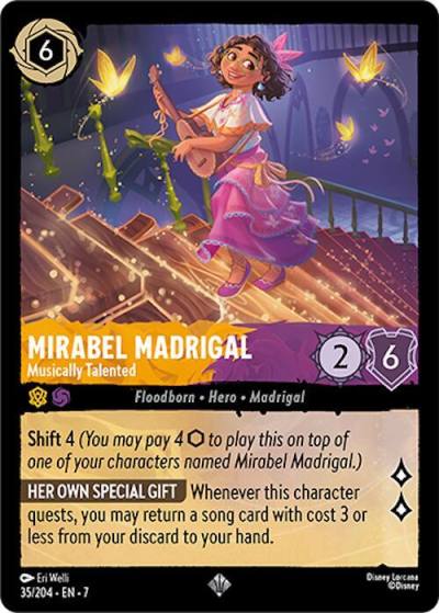 Mirabel Madrigal Musically Talented 35/204 Archazia's Island Lorcana card