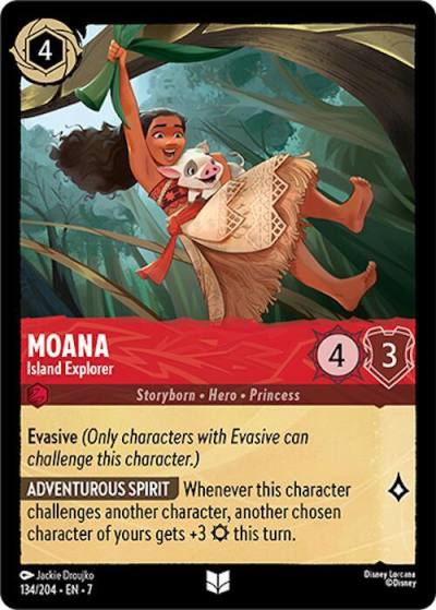 Moana Island Explorer 134/204 Archazia's Island Lorcana card