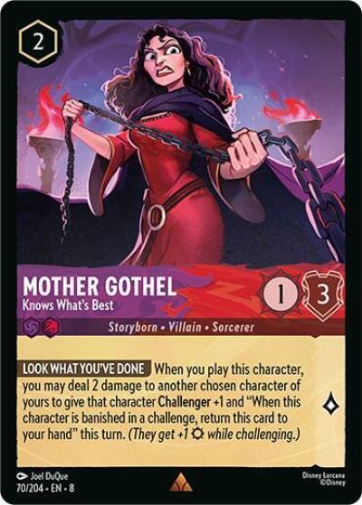 Mother Gothel Knows Whats Best 70/204 Reign of Jafar Lorcana card