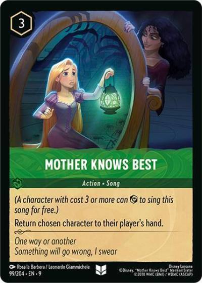 Mother Knows Best 99/204 Fabled Lorcana card