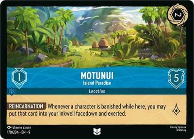 Motunui Island Paradise 170/204 Fabled Lorcana card