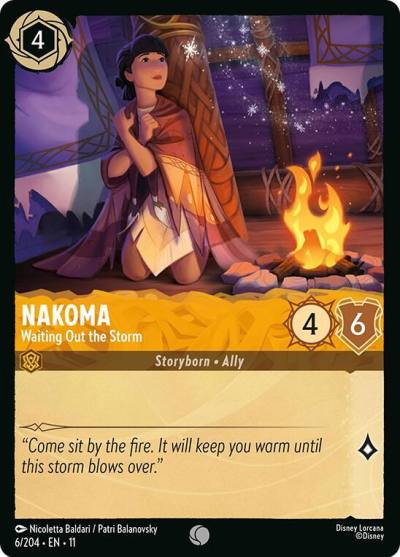 Nakoma Waiting Out the Storm 6/204 Winterspell Lorcana card