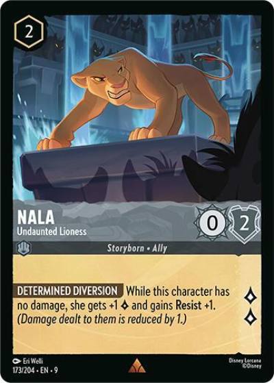 Nala Undaunted Lioness 173/204 Fabled Lorcana card