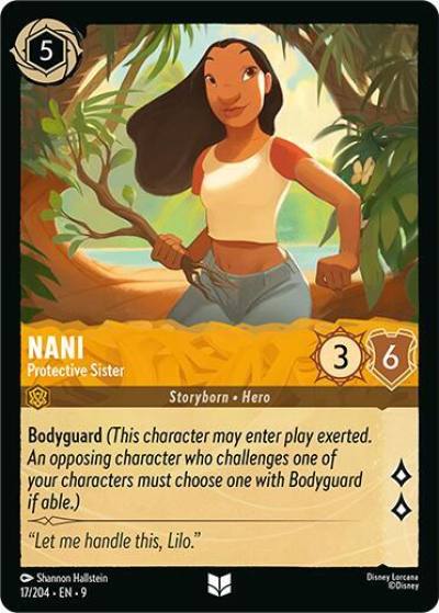 Nani Protective Sister 17/204 Fabled Lorcana card