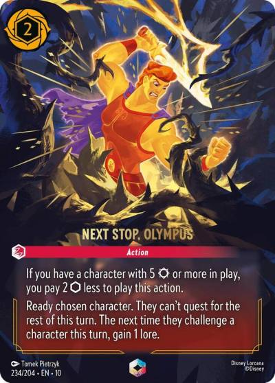 Next Stop Olympus Enchanted 234/204 Whispers in the Well Lorcana card