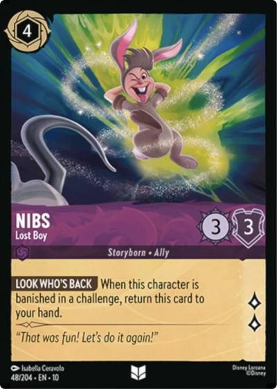 Nibs Lost Boy 48/204 Whispers in the Well Lorcana card