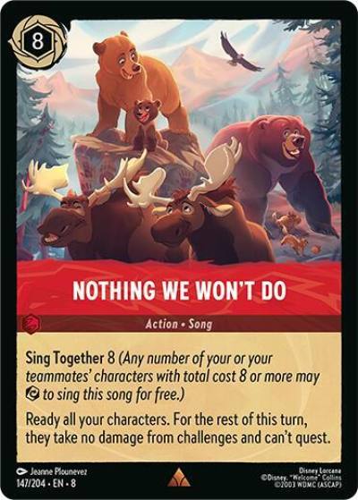 Nothing We Wont Do 147/204 Reign of Jafar Lorcana card