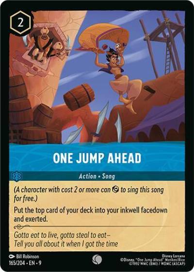 One Jump Ahead 165/204 Fabled Lorcana card