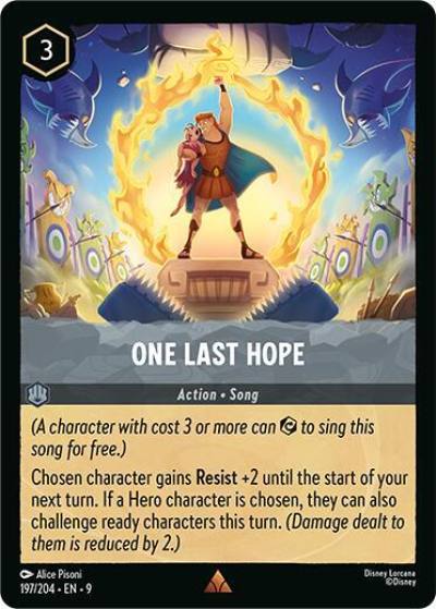 One Last Hope 197/204 Fabled Lorcana card