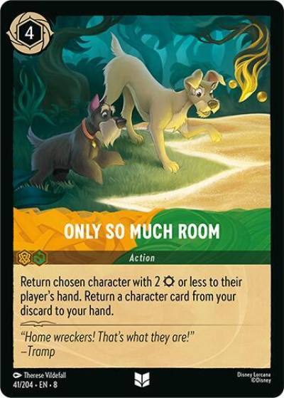 Only So Much Room 41/204 Reign of Jafar Lorcana card